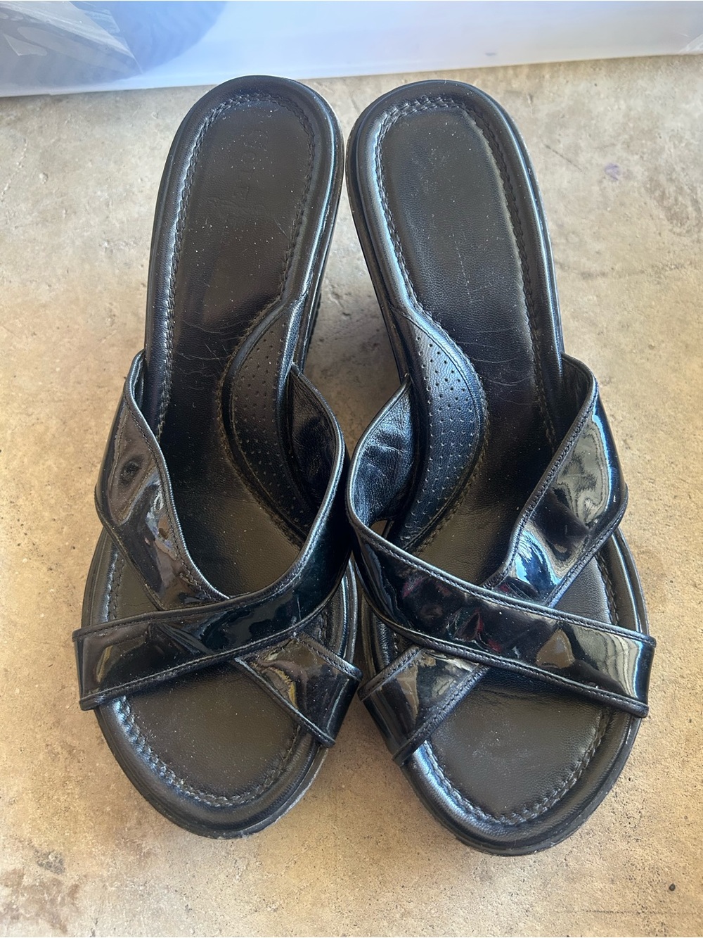 Cole Haan Black Women's Wedge Sandals